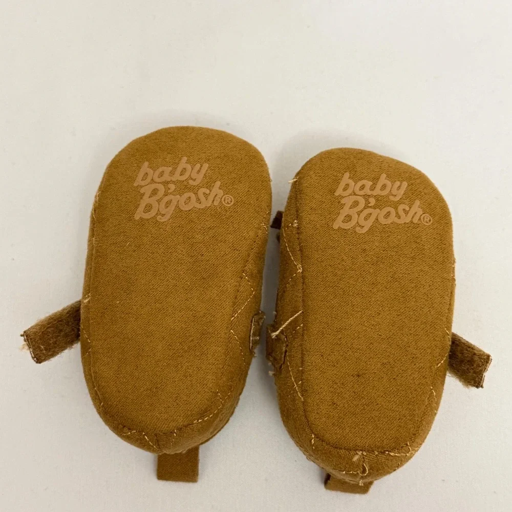 Carter's & Baby‎ B'gosh Newborn Crib Shoes Bundle Pink Polka Dot Brown Quilted